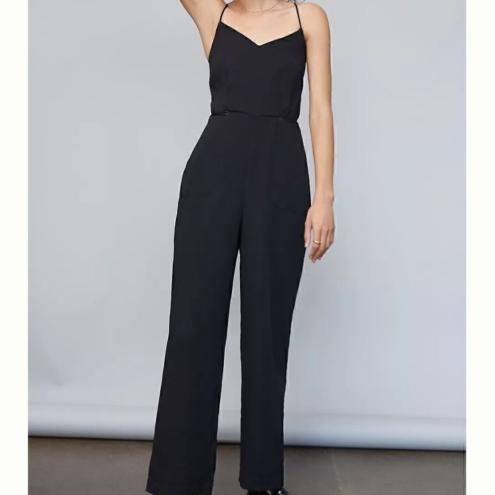 NWT Anthropologie Maeve Magdalena Black Jumpsuit 2